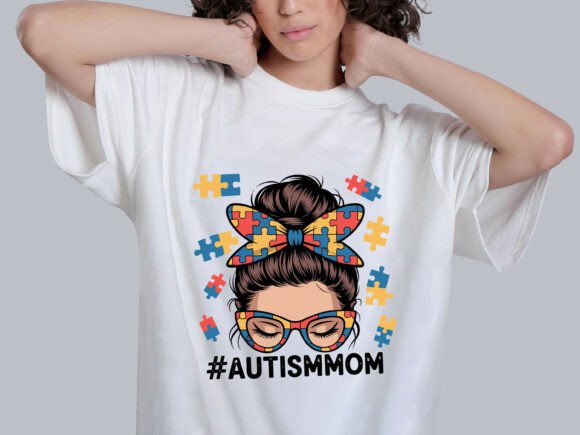 Autism Awareness Mom T-shirt