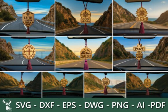 Christian Car Charm Designs Bundle