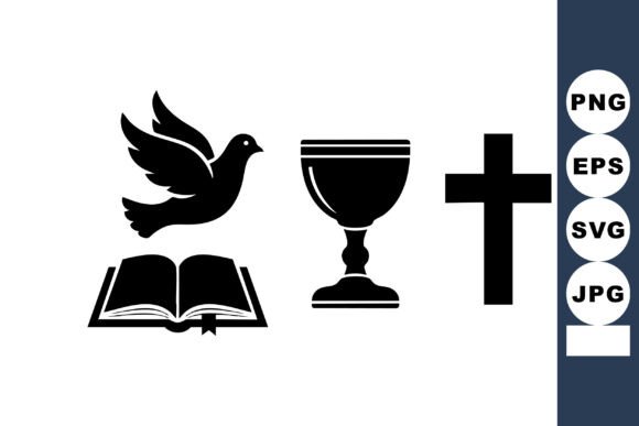 Christian Symbols Vector Icons