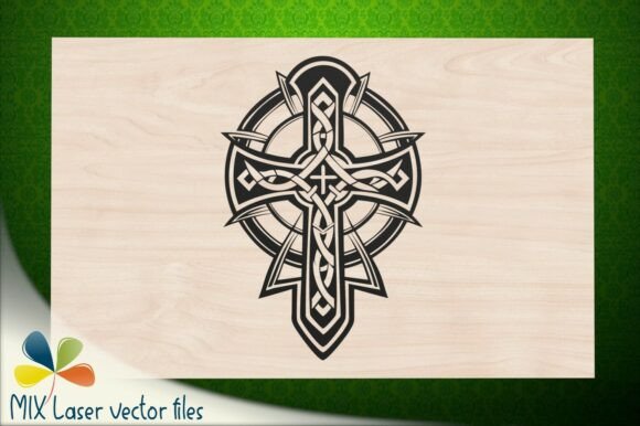Gothic Catholic Cross for Engraving