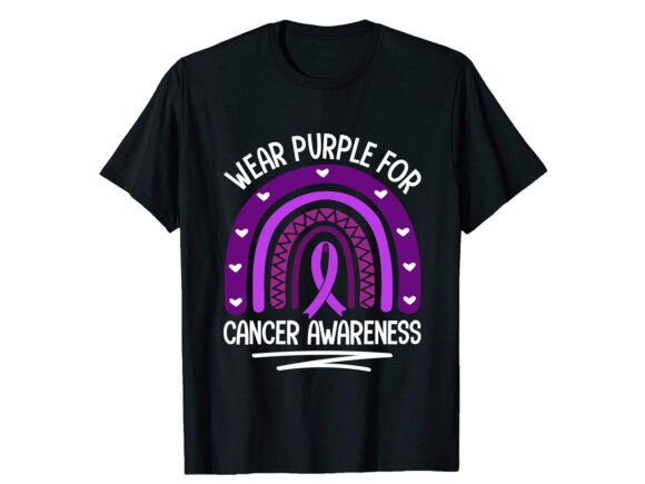 Wear Purple for Cancer Awareness T-Shirt